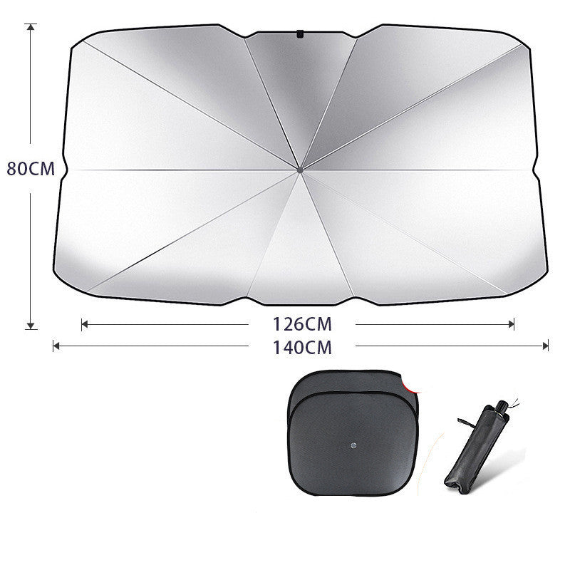 Pare-soleil pliable pour pare-brise de voiture, protection UV, isolation thermique, parasol, couverture de fenêtre avant de voiture, protecteur intérieur, gadgets d'été.