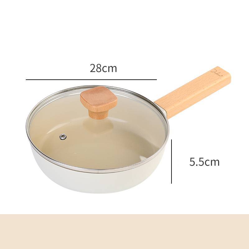 Poêle antiadhésive en céramique pour cuisinière à gaz