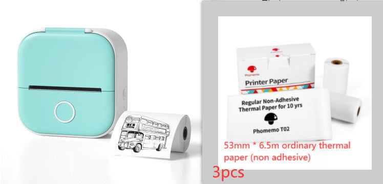 Imprimante thermique portable mini pour étiquettes, imprimante photo domestique, imprimante pour étudiants, imprimante de questions erronées, imprimante d'étiquettes mini compatible Bluetooth, étiquettes de prix.