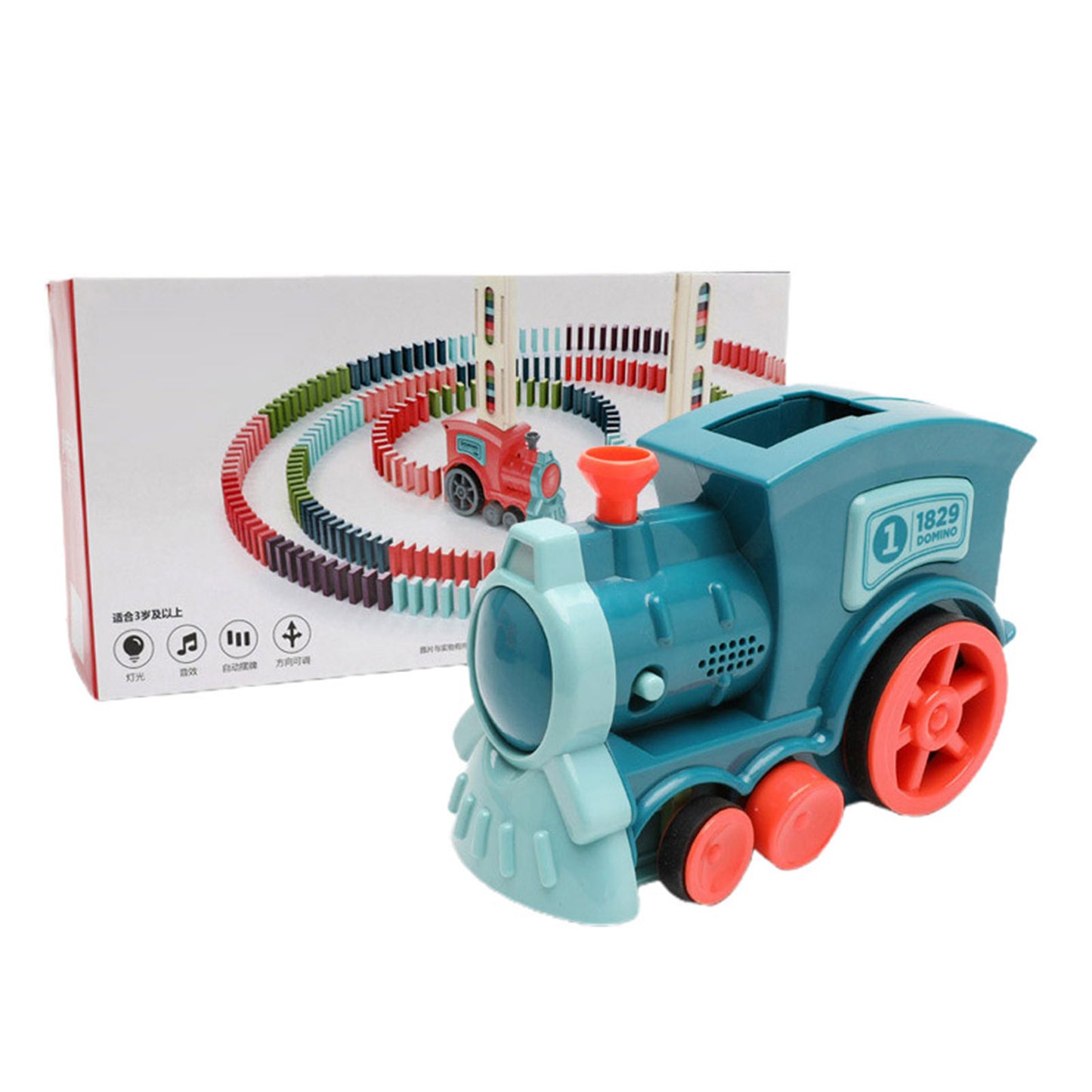 Jouets de train Domino Jouets pour bébés Puzzle de voiture Libération automatique Licence Blocs de construction électriques Jouet de train