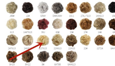 Anneau pour cheveux en forme de bourgeon en caoutchouc