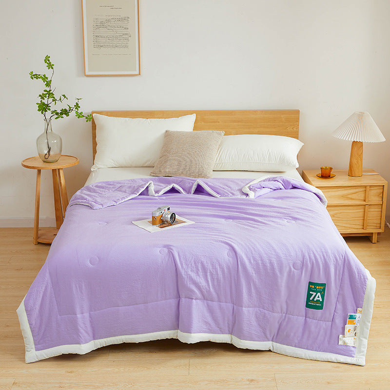 Couette d'été fraîche en coton brut antibactérien lavable