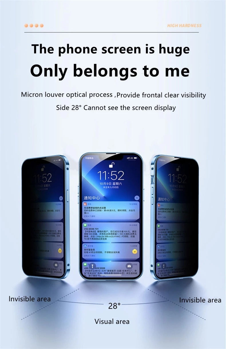 Coque de téléphone Magneto de protection anti-privacy avec lunettes
