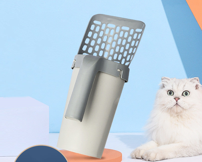 Set de pelle à litière pour chat paresseux intégré dans une boîte de rangement