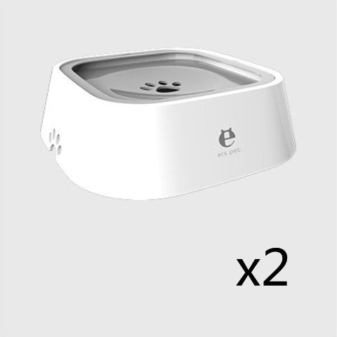 1,5 L Bol d'eau pour chat et chien, bol flottant transporté, distributeur d'eau anti-débordement, fontaine pour animaux, fournitures pour chiens en ABS et PP.