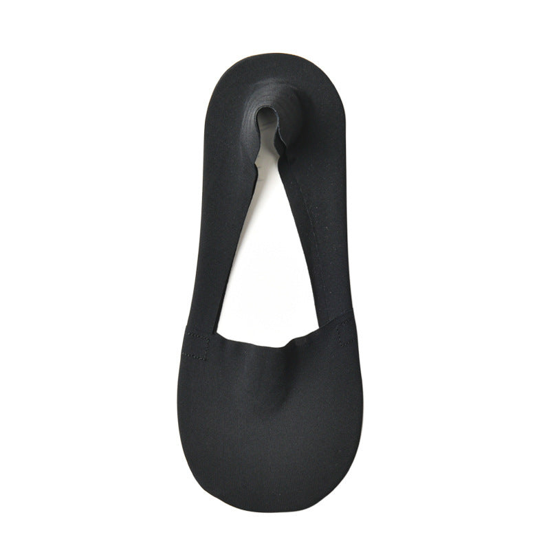 Chaussettes bateau peu profondes antidérapantes en silicone pour femmes