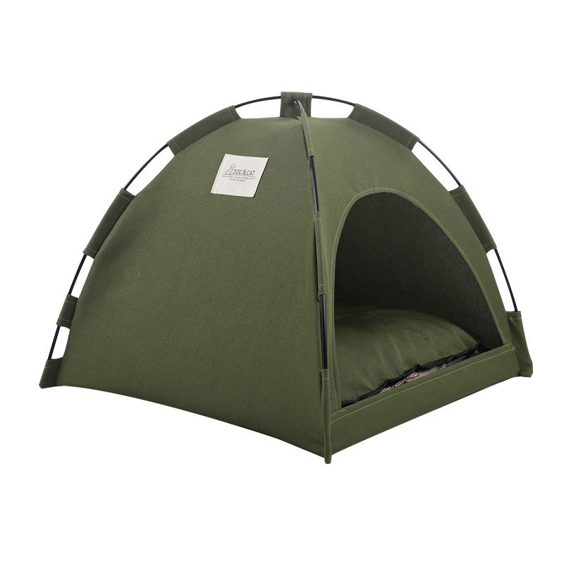 Tente avec tapis de refroidissement pour chat, maison pour chien, canapé pour animaux, lit de camping pour chien avec coussin pour chenil de chien, nid pour chat intérieur, lit pour chat, produits pour animaux de compagnie.