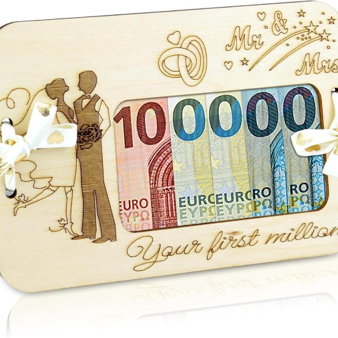 Votre premier portefeuille en bois d'un million de dollars en cadeau créatif