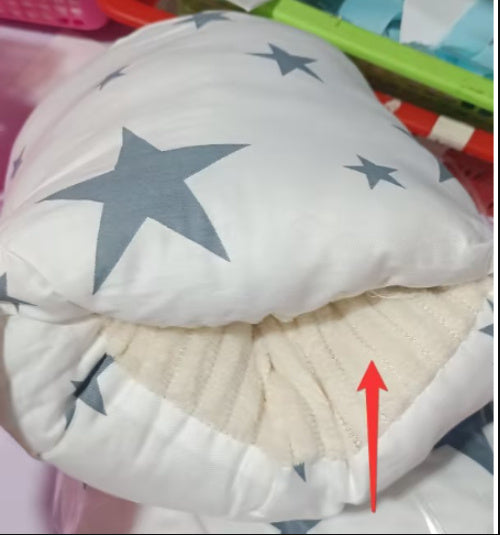 Coussin d'allaitement en coton ajustable pour bébé, lavable, coussin d'allaitement pour nourrissons.