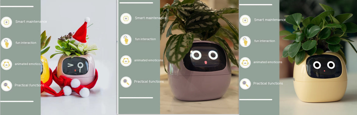 Planificateur Intelligent Amusement Inépuisable Plus de 49 Expressions Riches 7 Capteurs Intelligents et Puces AI Facilitent et Rendent Agréable la Culture des Plantes