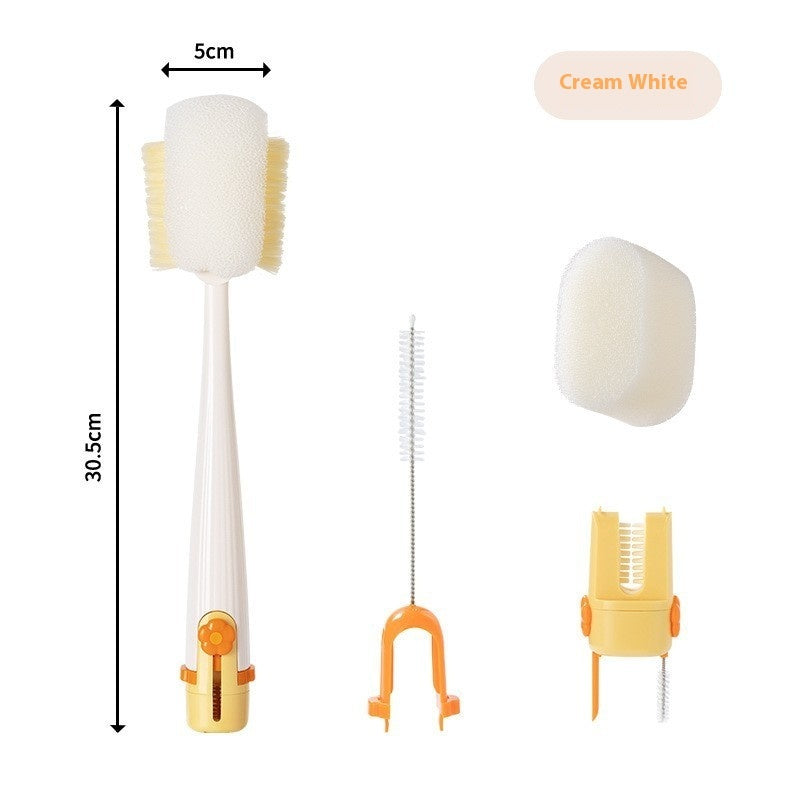 Appareil de lavage de tasse multifonction cinq en un, brosse de tasse multifonctionnelle pour la maison, brosse de tasse isolante pour tasse d'eau, bouteille de lait, gadgets de cuisine