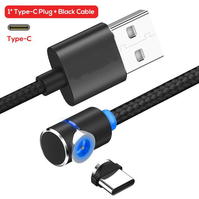 Câble magnétique Micro USB rotatif à 360 degrés pour charge magnétique de téléphone
