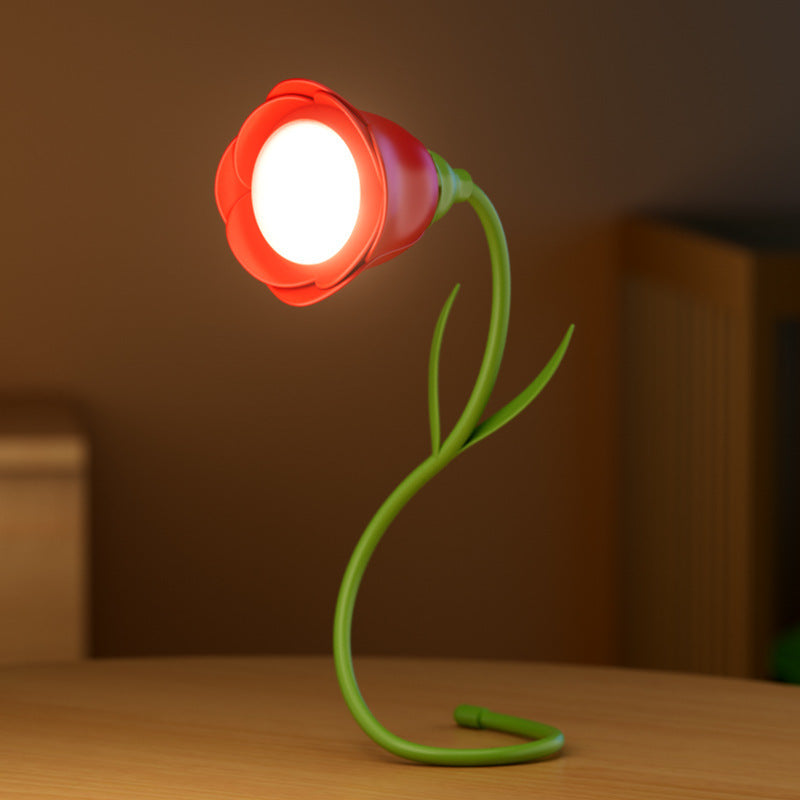 Lampe à fleurs pour la protection des yeux, lumière d'ambiance pour chambre à coucher, décoration de roses