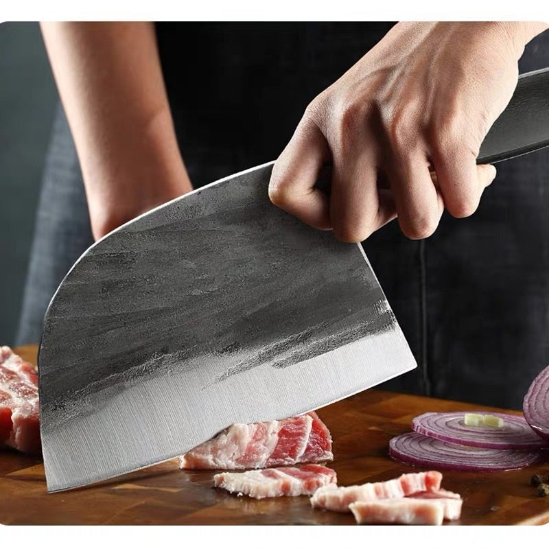 Couteau de cuisine forgé à la main, dédié aux chefs, couperet en acier inoxydable