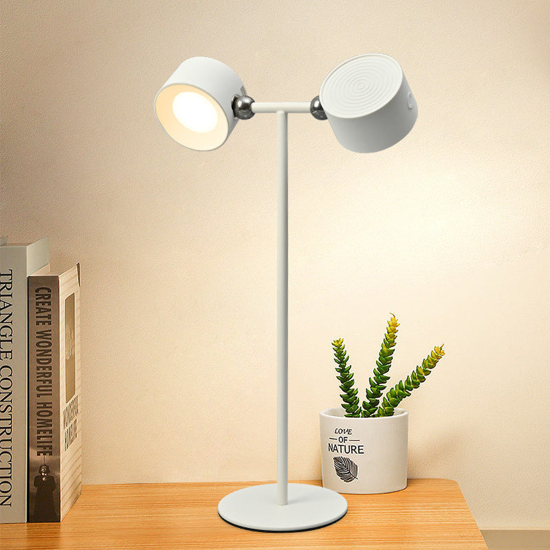 Lampe de table LED magnétique tactile rechargeable par USB, rotation à 360 degrés, sans fil, avec télécommande, lumière de bureau pour la maison, chambre à coucher, lampe de nuit murale.