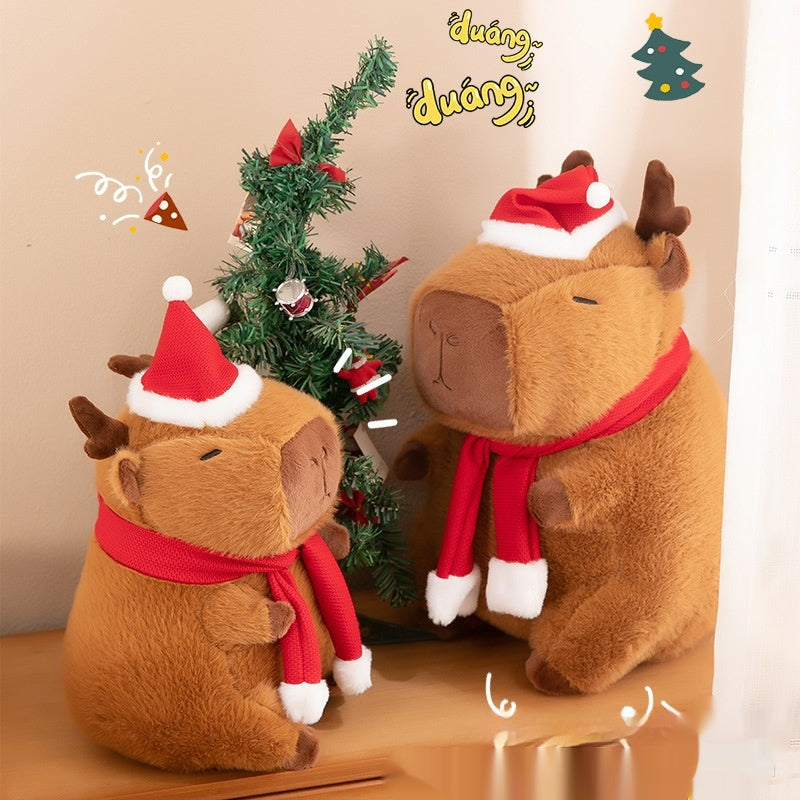 Nouvelle poupée Capabala Capybara jouet en peluche de Noël
