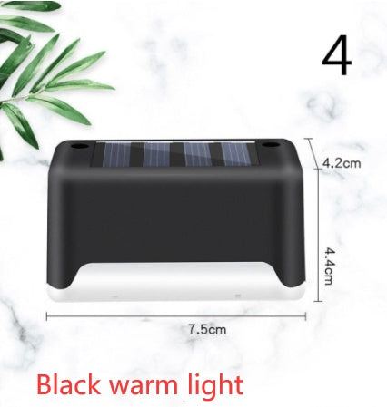 Nouvelle lampe de clôture solaire LED étanche à mise à niveau, lumières de terrasse solaires, lumière de marche solaire extérieure pour patio, escaliers, jardin, allée, pas de jardin.