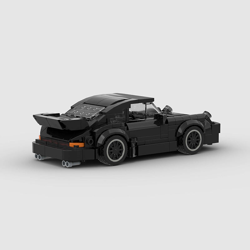 Jouet de course de voiture pour enfants en blocs de construction.
