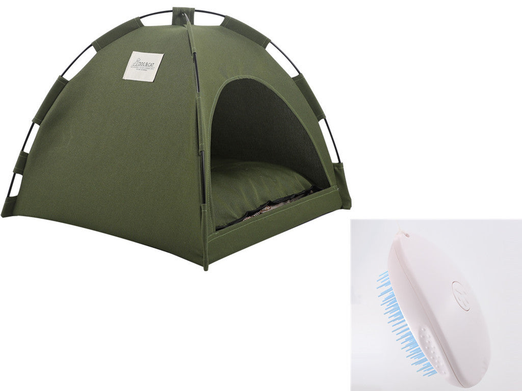 Tente avec tapis de refroidissement pour chat, maison pour chien, canapé pour animaux, lit de camping pour chien avec coussin pour chenil de chien, nid pour chat intérieur, lit pour chat, produits pour animaux de compagnie.