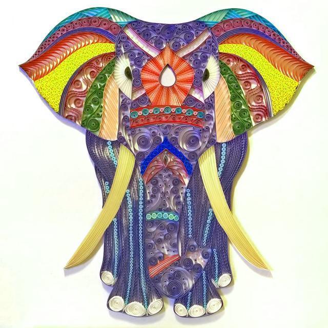 Paquet de matériel de peinture sur papier matelassé série de fentes illustration ensemble fait main
