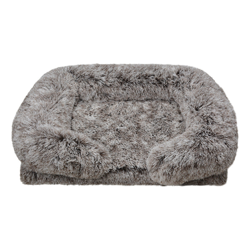 Niche carrée amovible et lavable pour animaux de compagnie