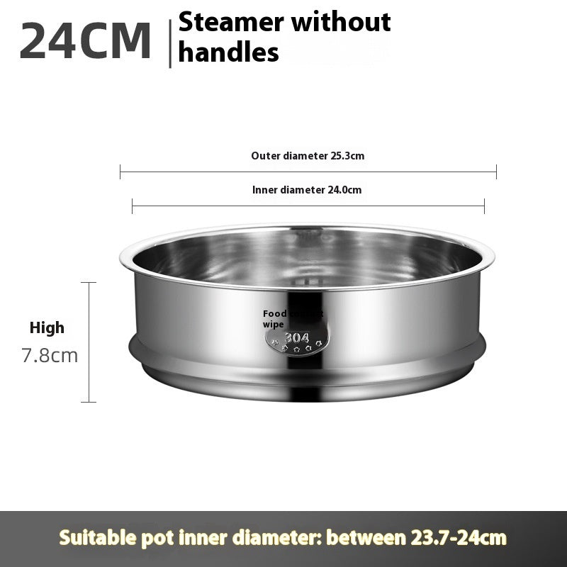 Râtelier de cuisson à vapeur universel en acier inoxydable 304 avec poignée pour chaudière électrique.