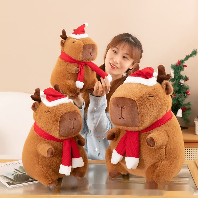 Nouvelle poupée Capabala Capybara jouet en peluche de Noël