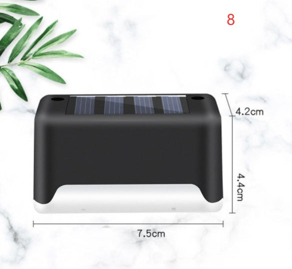 Nouvelle lampe de clôture solaire LED étanche à mise à niveau, lumières de terrasse solaires, lumière de marche solaire extérieure pour patio, escaliers, jardin, allée, pas de jardin.
