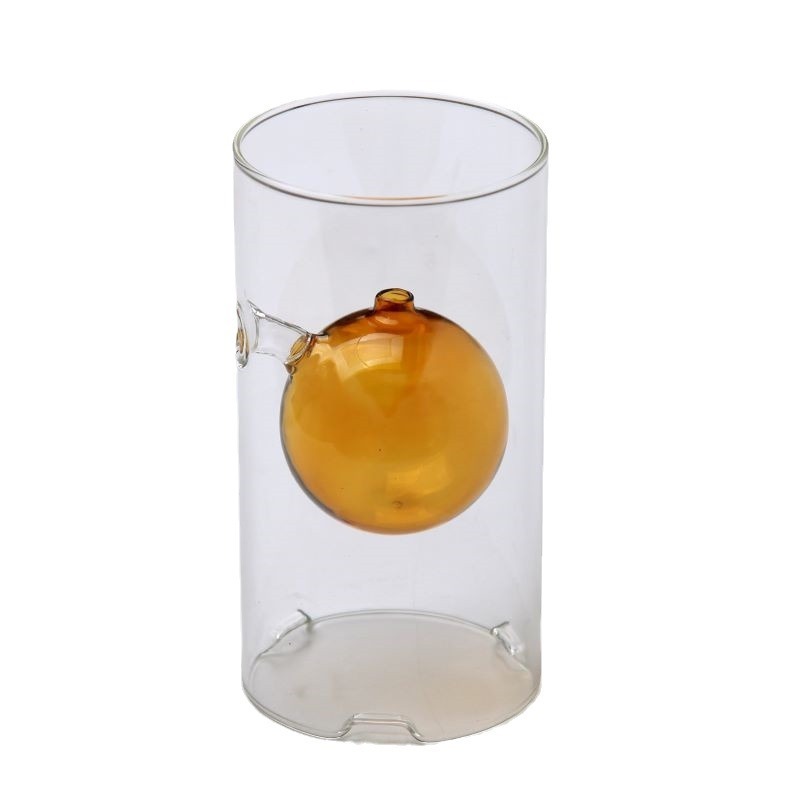 Lampe à huile cylindrique en verre créative pour décoration d'intérieur