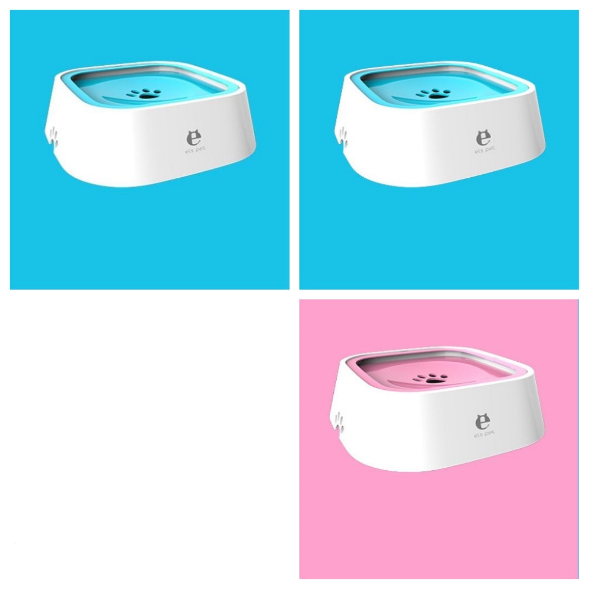 1,5 L Bol d'eau pour chat et chien, bol flottant transporté, distributeur d'eau anti-débordement, fontaine pour animaux, fournitures pour chiens en ABS et PP.
