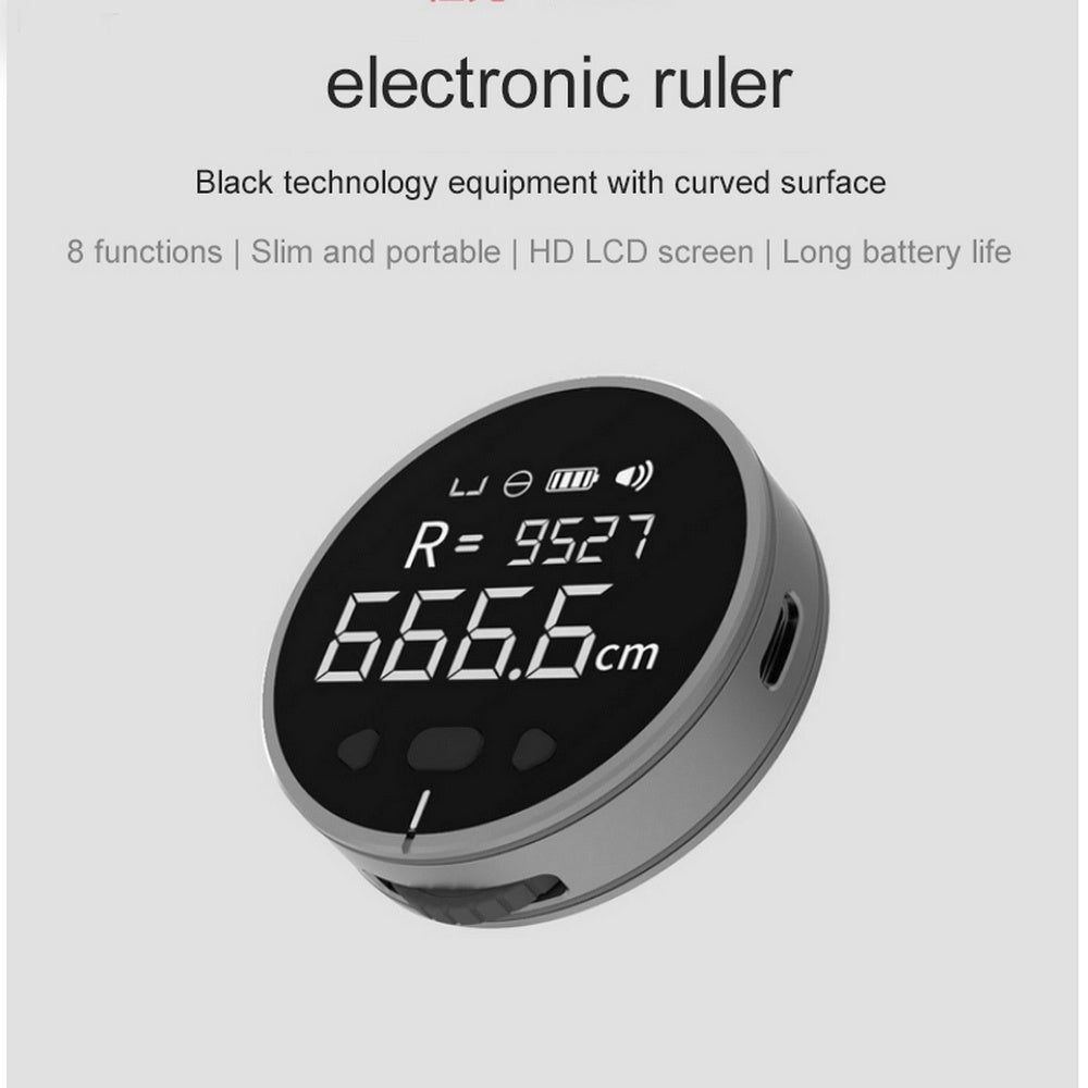 Instrument de mesure de distance Règle de mesure électronique Mètre ruban Écran LCD numérique haute définition Règle de mesure électronique de haute précision Outil de mesure électronique