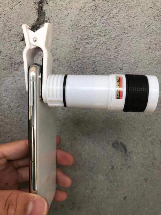 Objectif de caméra télescopique rétractable à clip pour téléphone mobile Zoom pour Galaxy S3 S4 S5 S6 S7 Edge