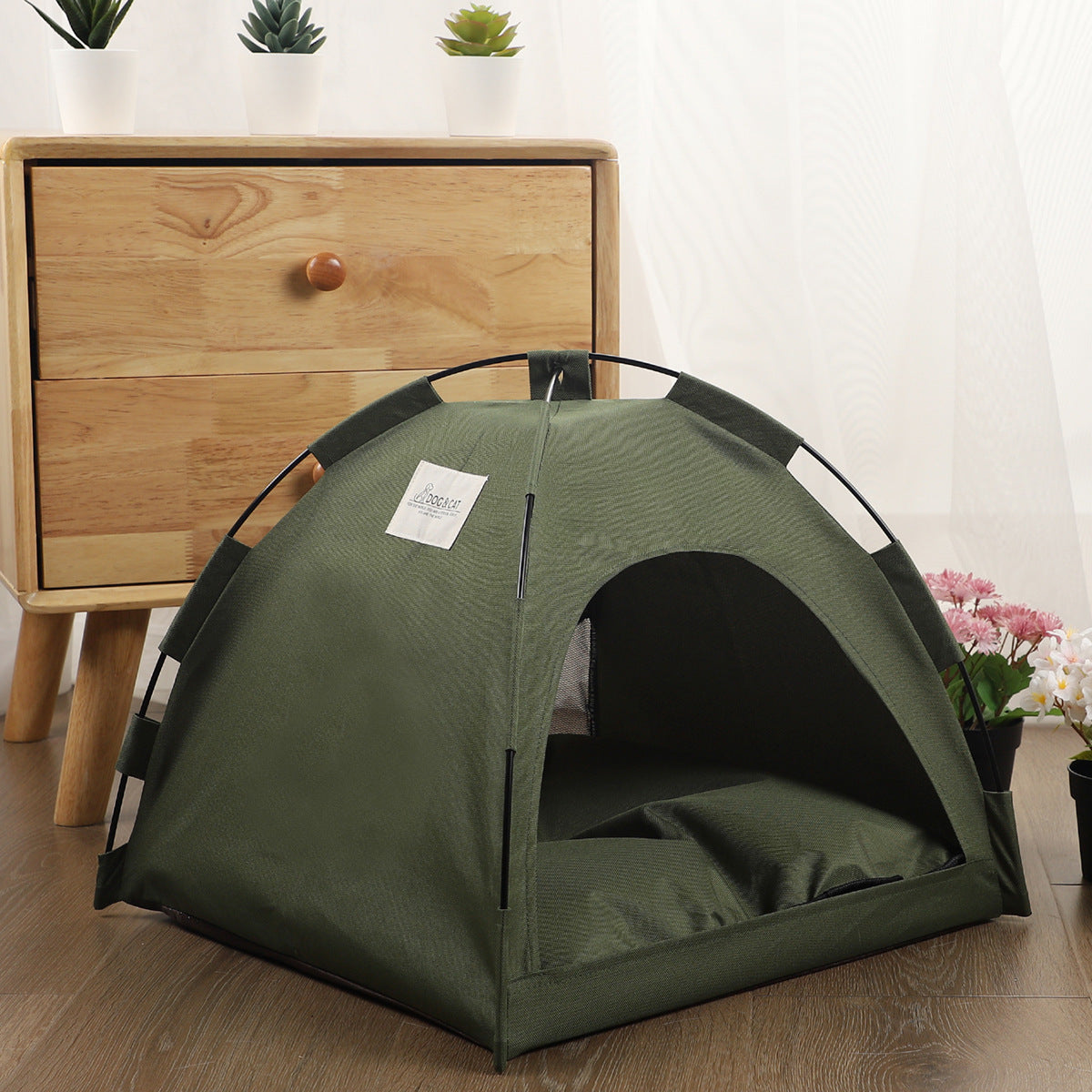 Tente avec tapis de refroidissement pour chat, maison pour chien, canapé pour animaux, lit de camping pour chien avec coussin pour chenil de chien, nid pour chat intérieur, lit pour chat, produits pour animaux de compagnie.