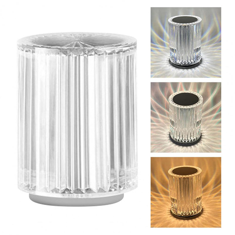 Lampe en cristal, lampe de table, atmosphère, ligne créative, petite lampe de nuit, lumières LED.