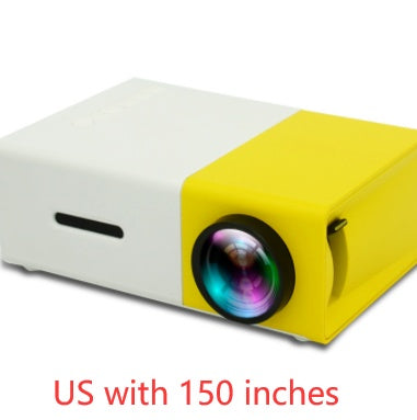 Projecteur portable 3D HD LED de cinéma à domicile compatible HDMI, projecteur audio USB YG300 mini projecteur.