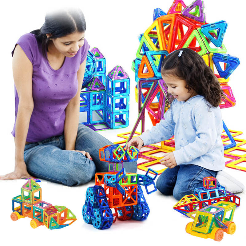 Blocs de construction magnétiques DIY Jouets magnétiques pour enfants Ensemble de construction pour designers Cadeaux pour enfants Jouets
