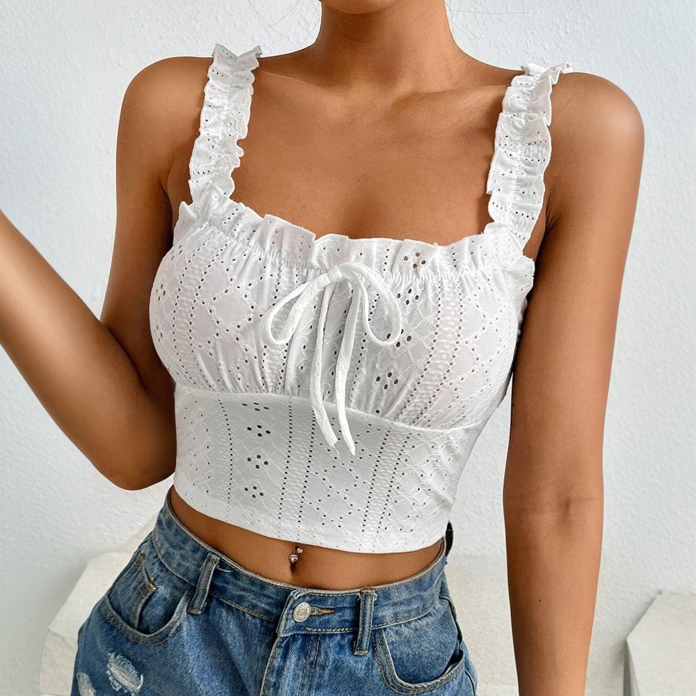 Haut caraco élégant en dentelle pour femme - KaoKao