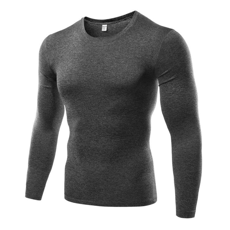 Haut de compression à manches longues vierge pour hommes - KaoKao