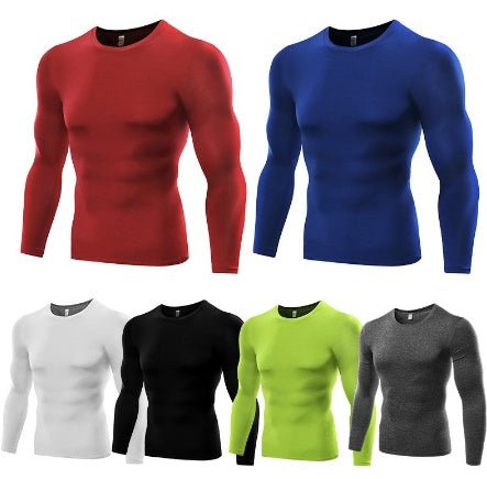 Haut de compression à manches longues vierge pour hommes - KaoKao
