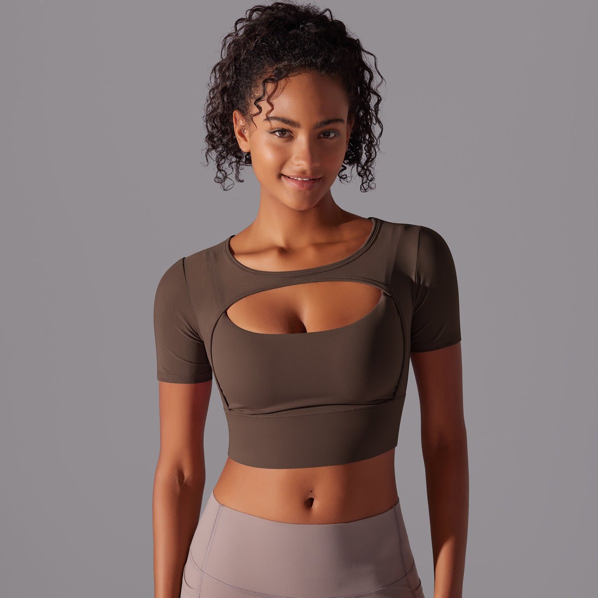Haut de yoga double couche pour femme - KaoKao