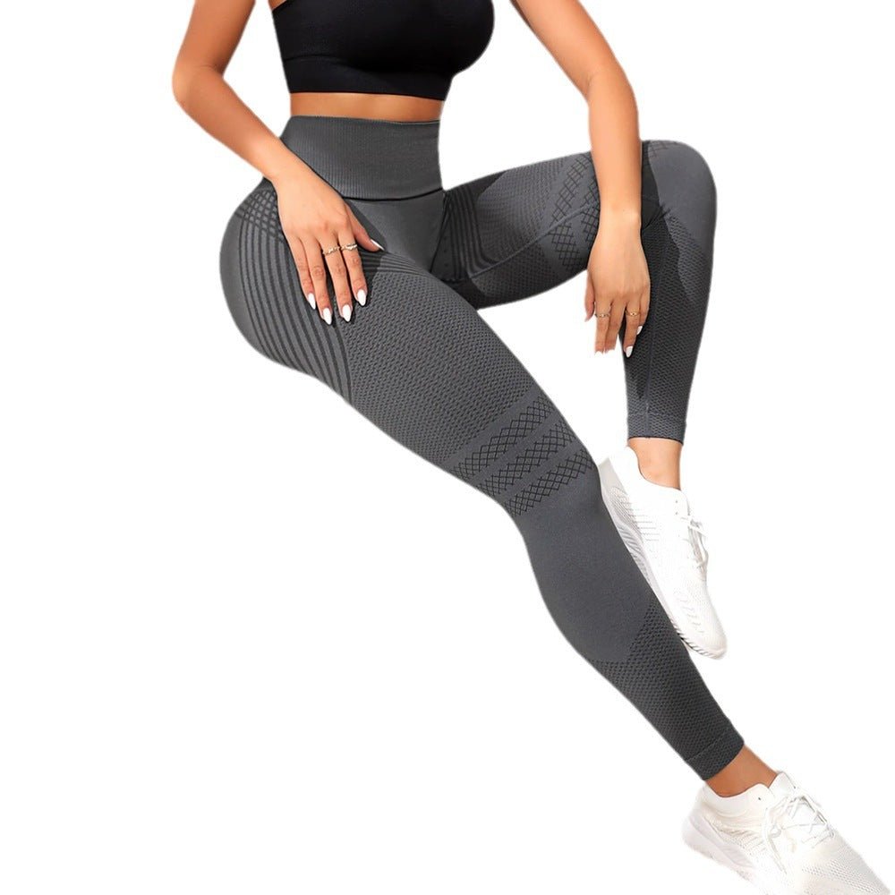 Legging de sport taille haute extensible pour femme Line Hip Lifting - KaoKao
