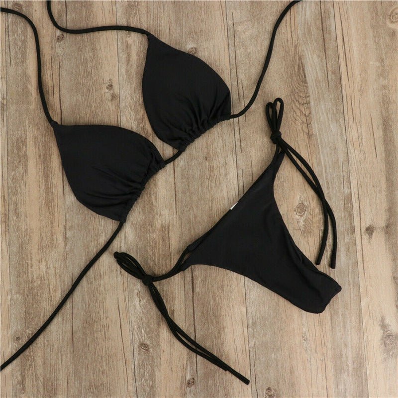 Maillot de bain bikini dos nu à nouer pour femme - KaoKao