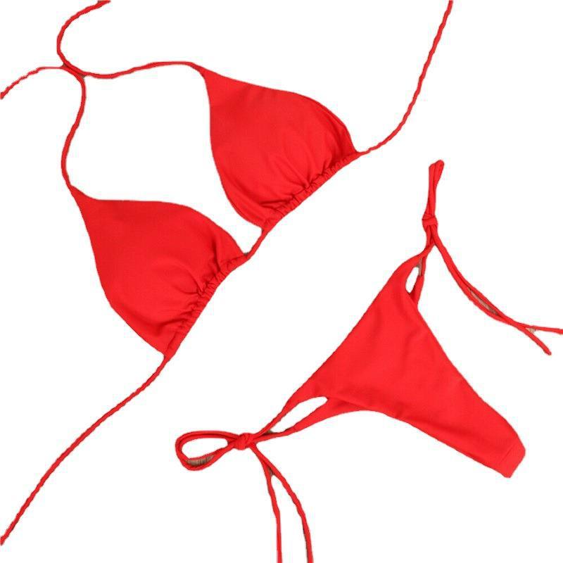 Maillot de bain bikini dos nu à nouer pour femme - KaoKao