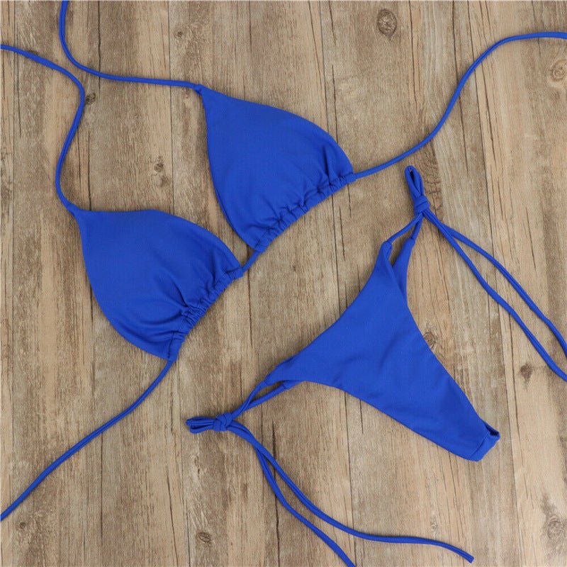 Maillot de bain bikini dos nu à nouer pour femme - KaoKao