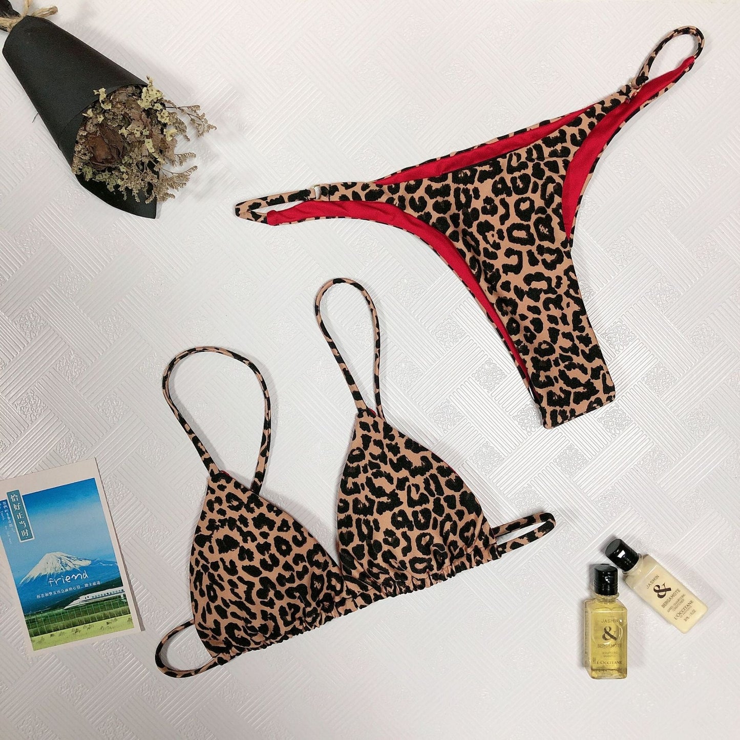 Maillot de bain imprimé léopard pour femme - KaoKao