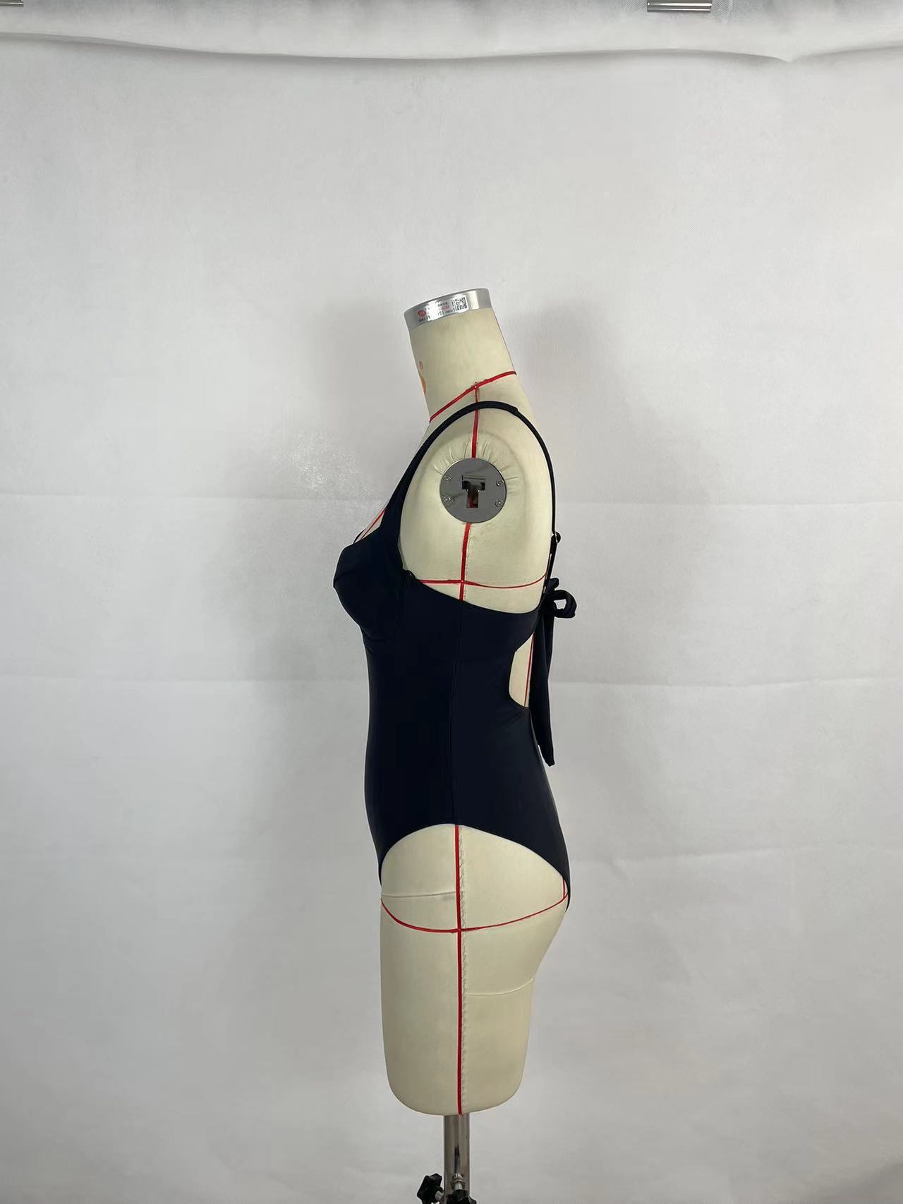 Maillot de bain une pièce pour femme, couleur contrastée, bikini - KaoKao
