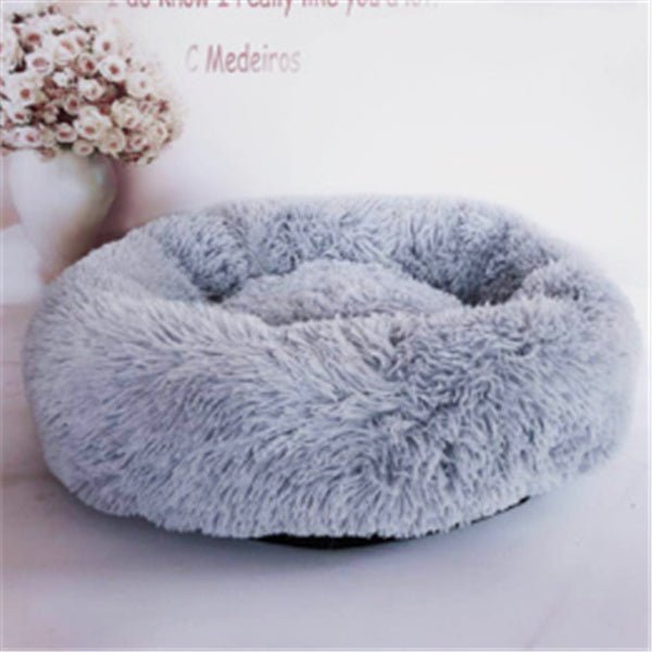 Matelas rond pour chat à poils longs pour l'automne et l'hiver - KaoKao