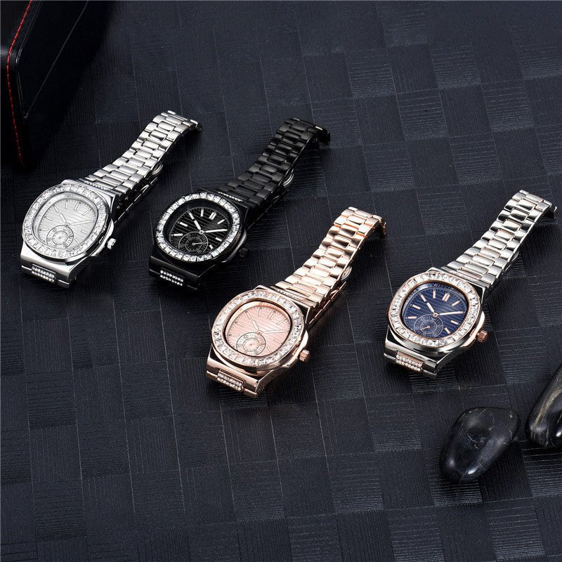 Montres de luxe en alliage pour hommes, cadeaux en diamants - KaoKao