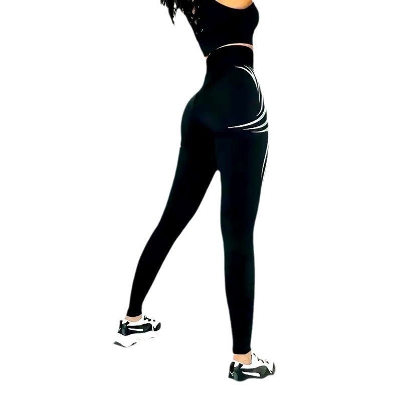 Nouveau pantalon de yoga noir sans couture pour femme - KaoKao