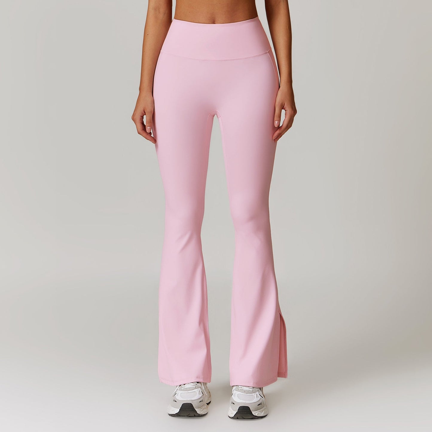 Pantalon de yoga skinny pêche à taille haute, pantalon de course à pied, pantalon de sport à pattes d'éléphant - KaoKao
